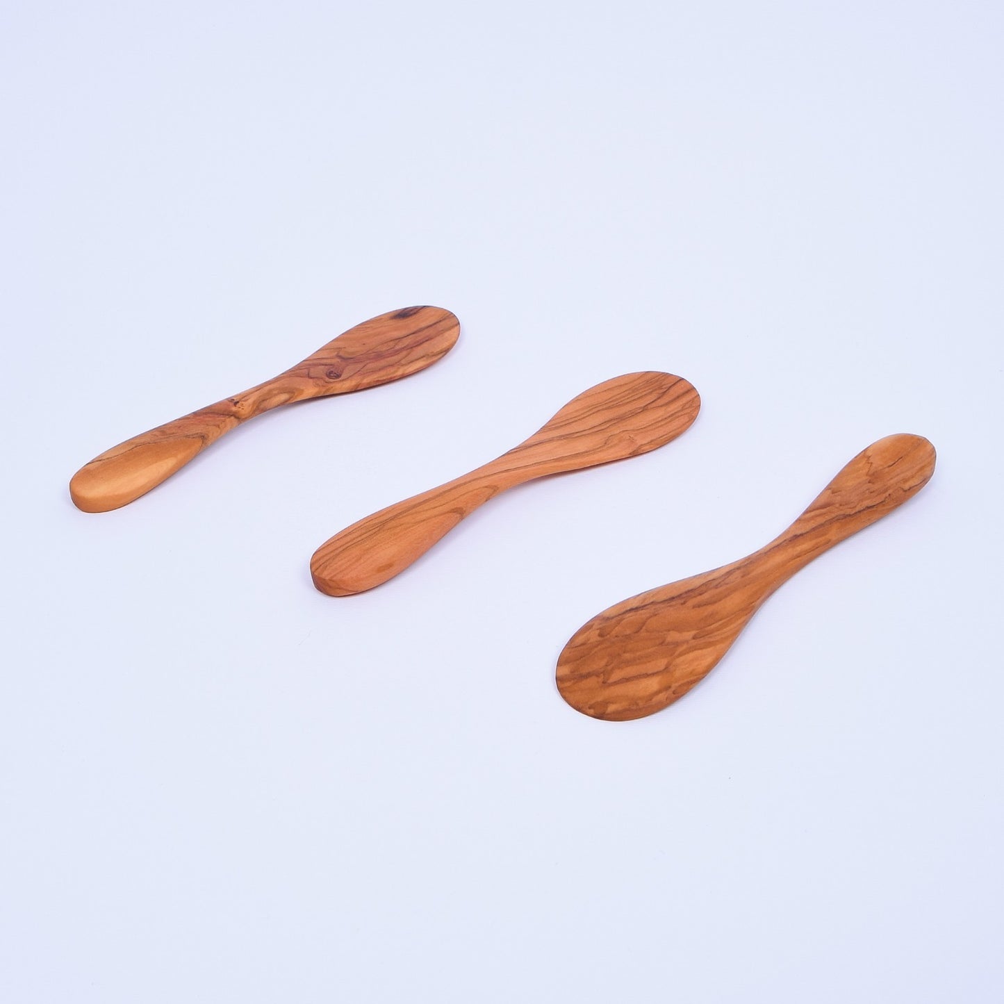 3 Olive Wood Avocado Spoon 7.09 Inches - Handmade Wooden Avocado Scoops set of 3