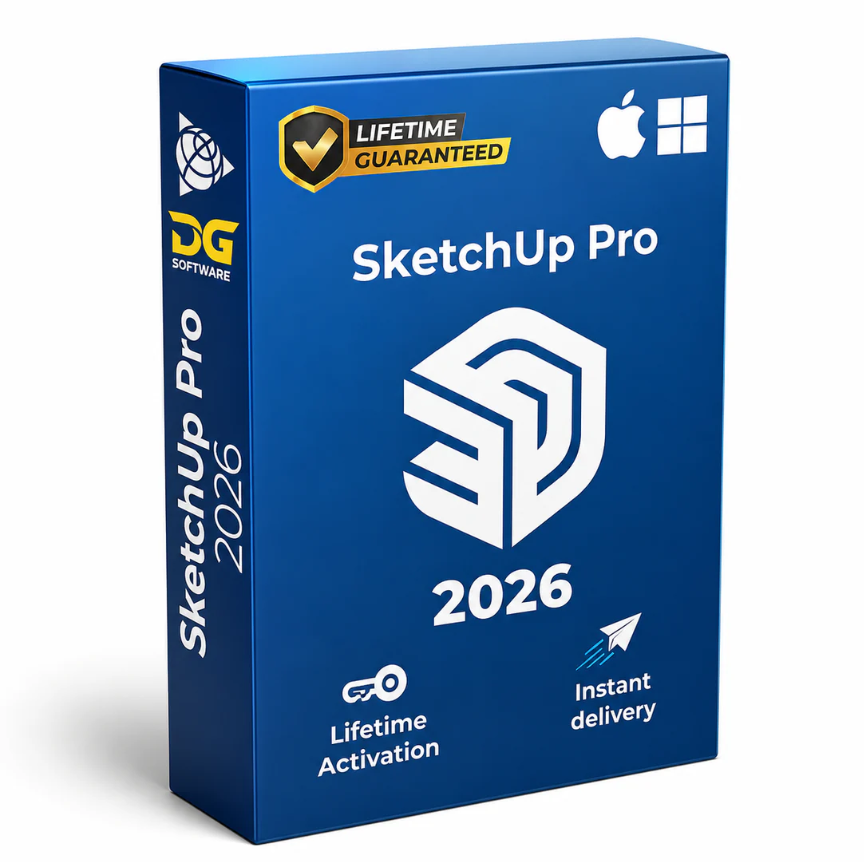 SketchUp Pro 2026 – Professional 3D Modeling & CAD Design Software for Windows & Mac | Instant Download
