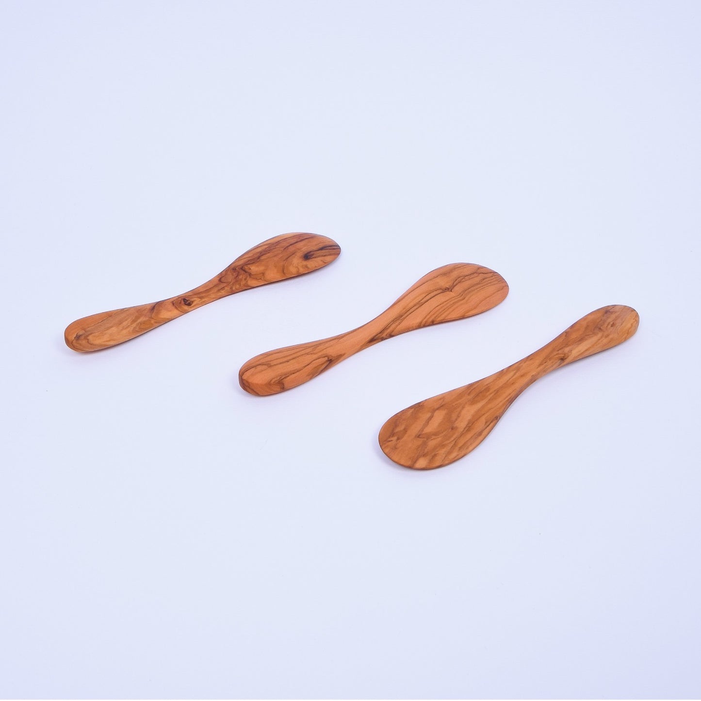3 Olive Wood Avocado Spoon 7.09 Inches - Handmade Wooden Avocado Scoops set of 3